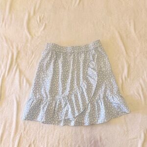 Vero Moda Sky Blue Patterned Mini Skirt